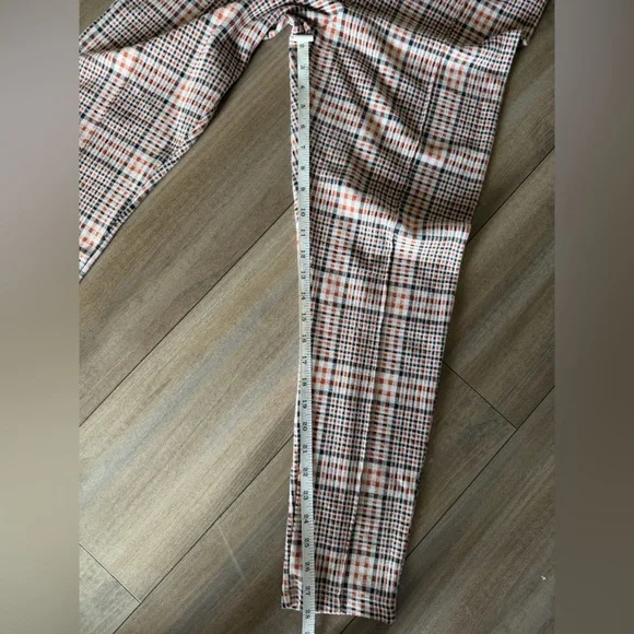 Free People Plaid Leggings in Cream and Black - Picture 10 of 16
